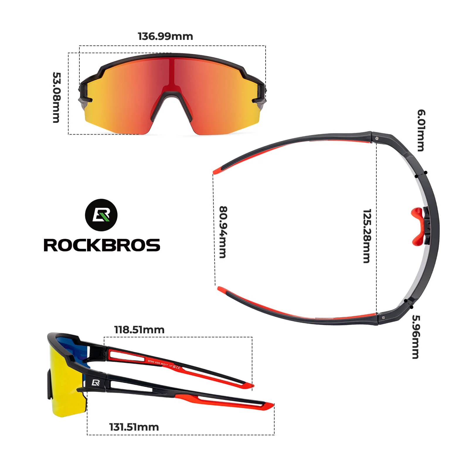 Kinder Fahrradbrille Polarisiert UV400 Schutz - Image 13