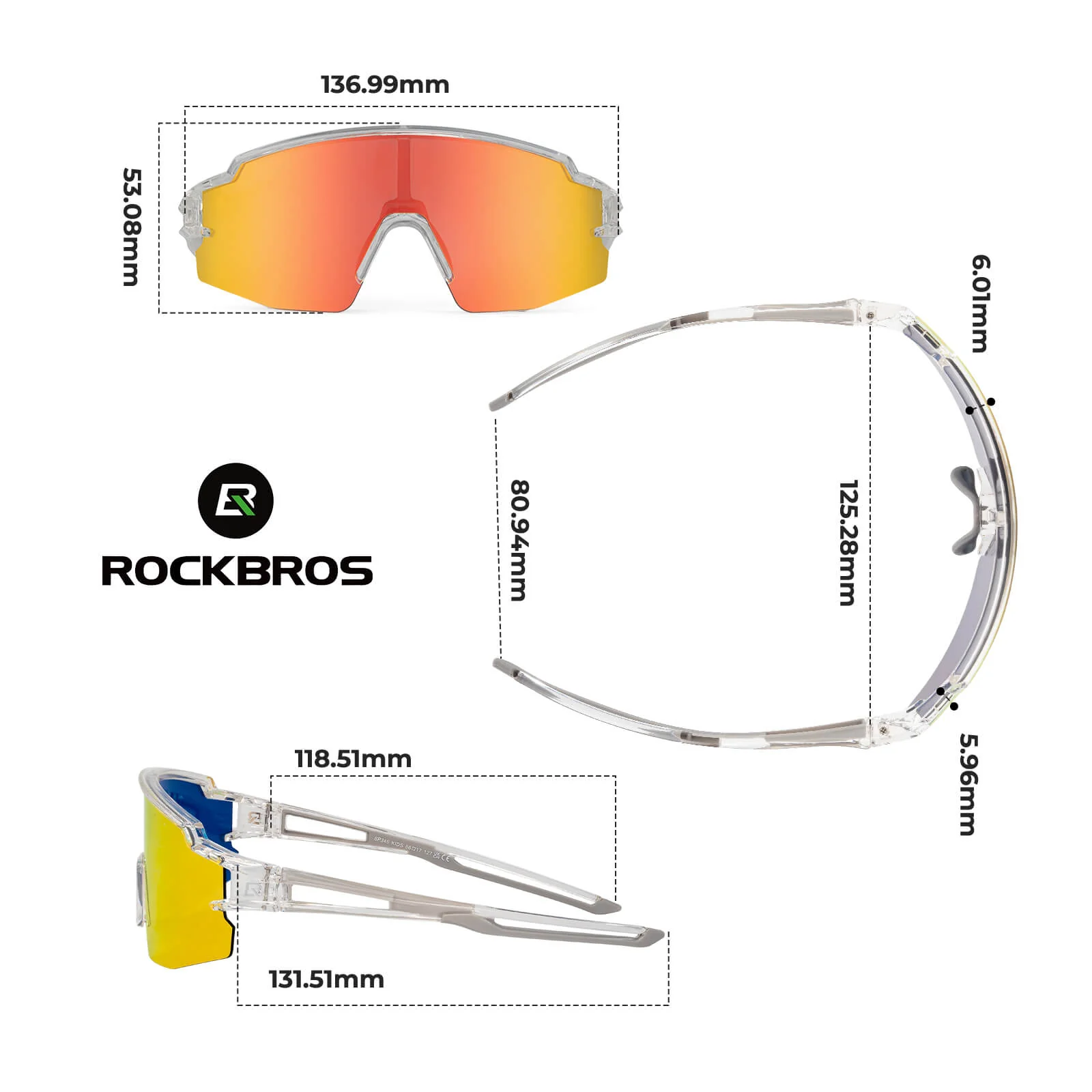 Kinder Fahrradbrille Polarisiert UV400 Schutz - Image 19