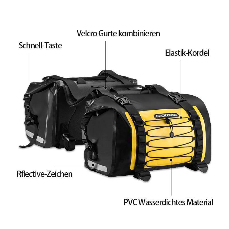 Motorrad Gepäckträgertaschen wasserdicht Motorradtasche 62L - Image 5