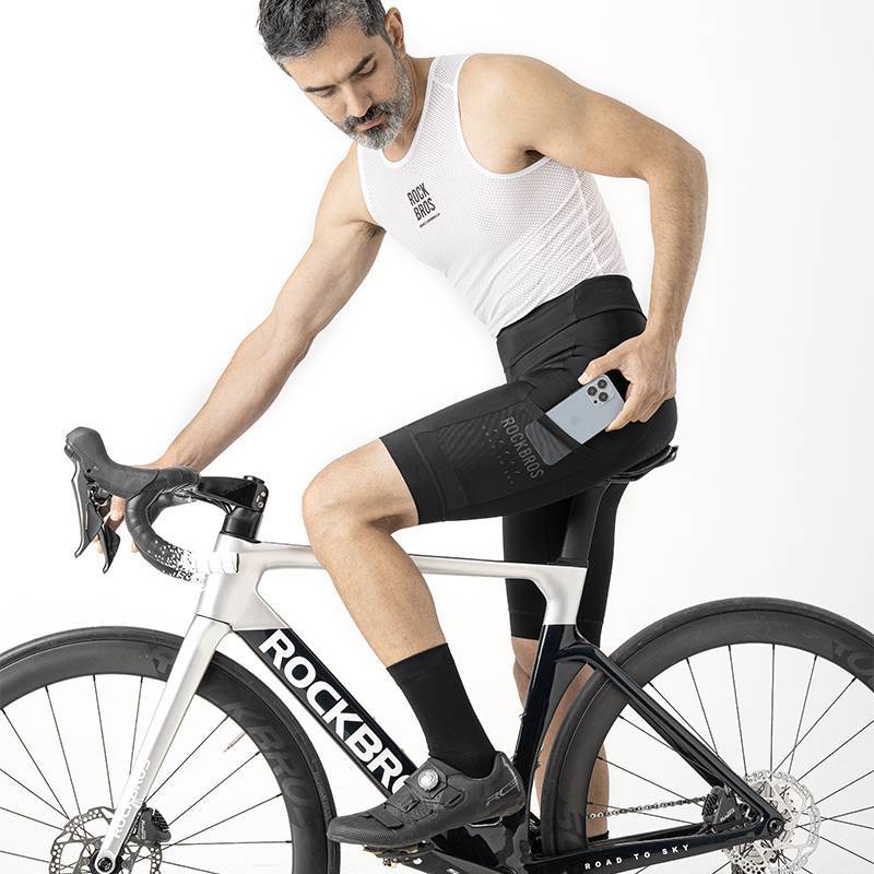 ROAD TO SKY Herren Fahrradhose atmungsaktive Radlerhose mit 4D Sitzpolster - Image 8