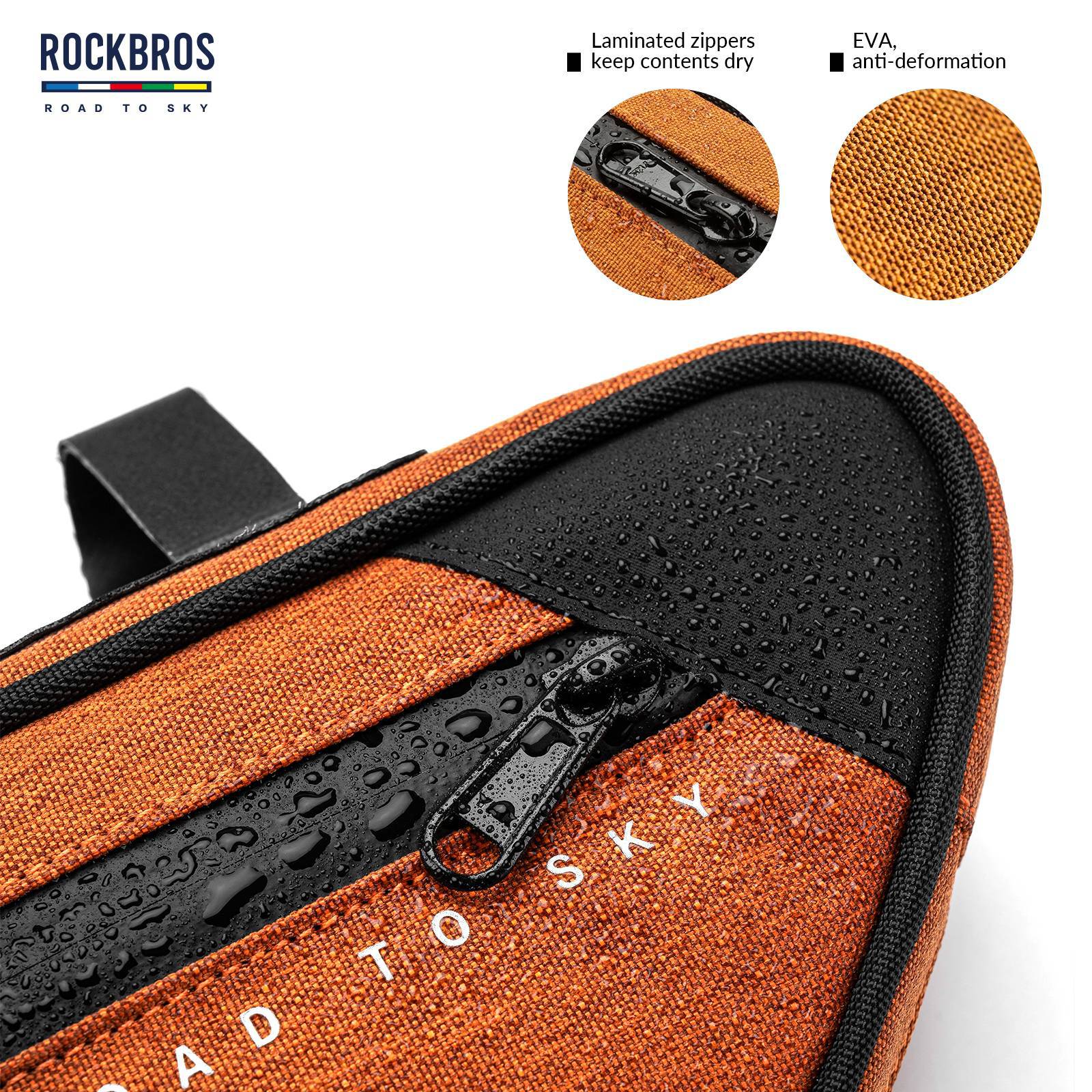 ROAD TO SKY Reflektierende Wasserdichte Fahrrad 2L Dreieckstasche - Image 12