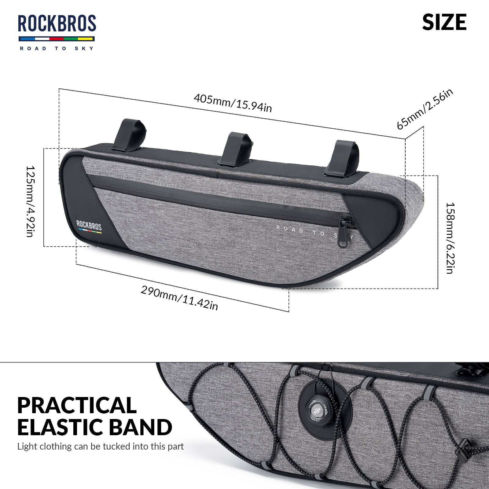 ROAD TO SKY Reflektierende Wasserdichte Fahrrad 2L Dreieckstasche - Image 18