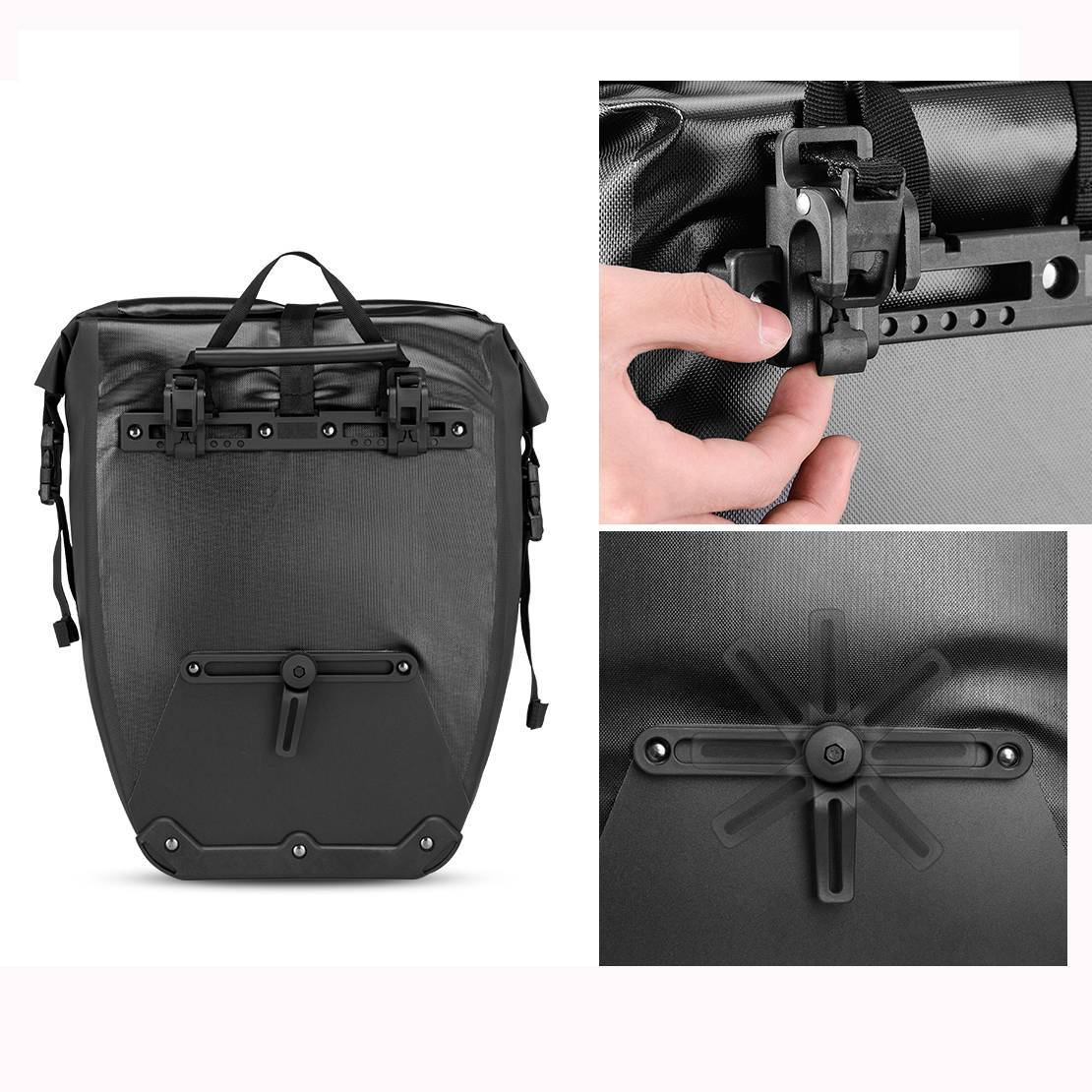 ROCKBROS 100 % wasserdichte Transporttaschen mit Netztasche 27L - Image 18