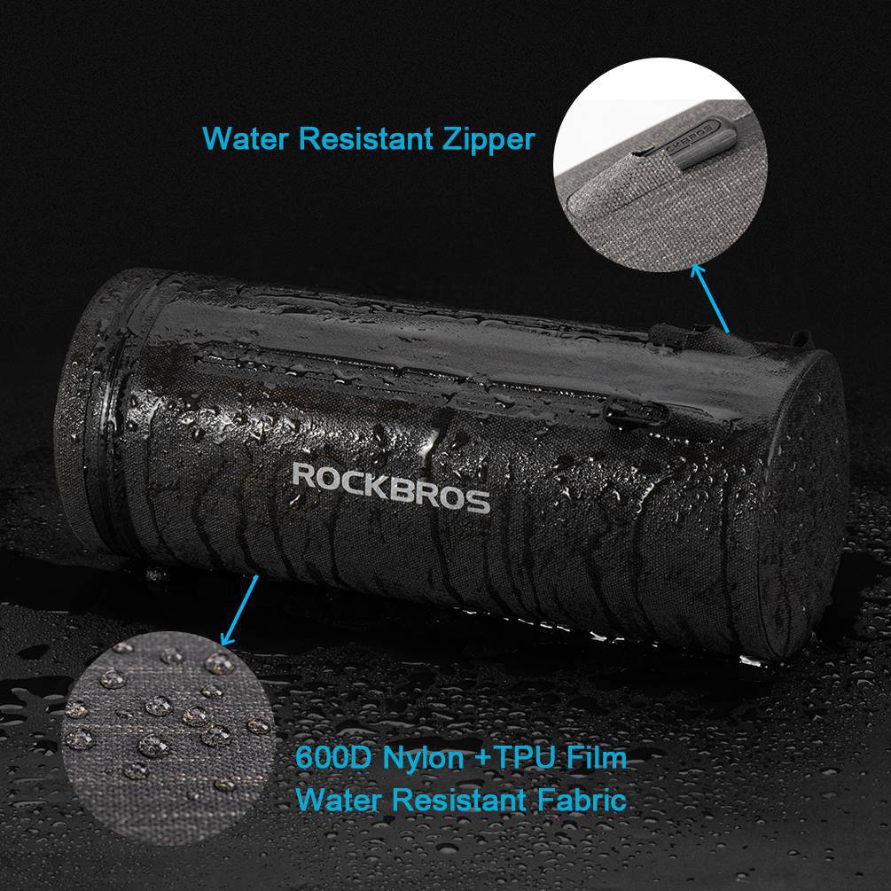 ROCKBROS 3 in 1 Wasserdichte Lenkertasche Zylindrisch Tragbar 2L - Image 3