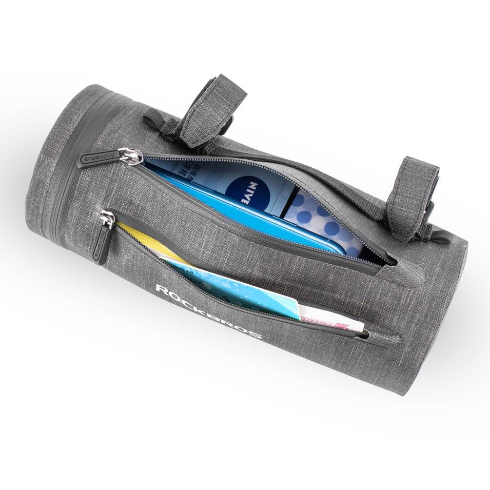 ROCKBROS 3 in 1 Wasserdichte Lenkertasche Zylindrisch Tragbar 2L - Image 4