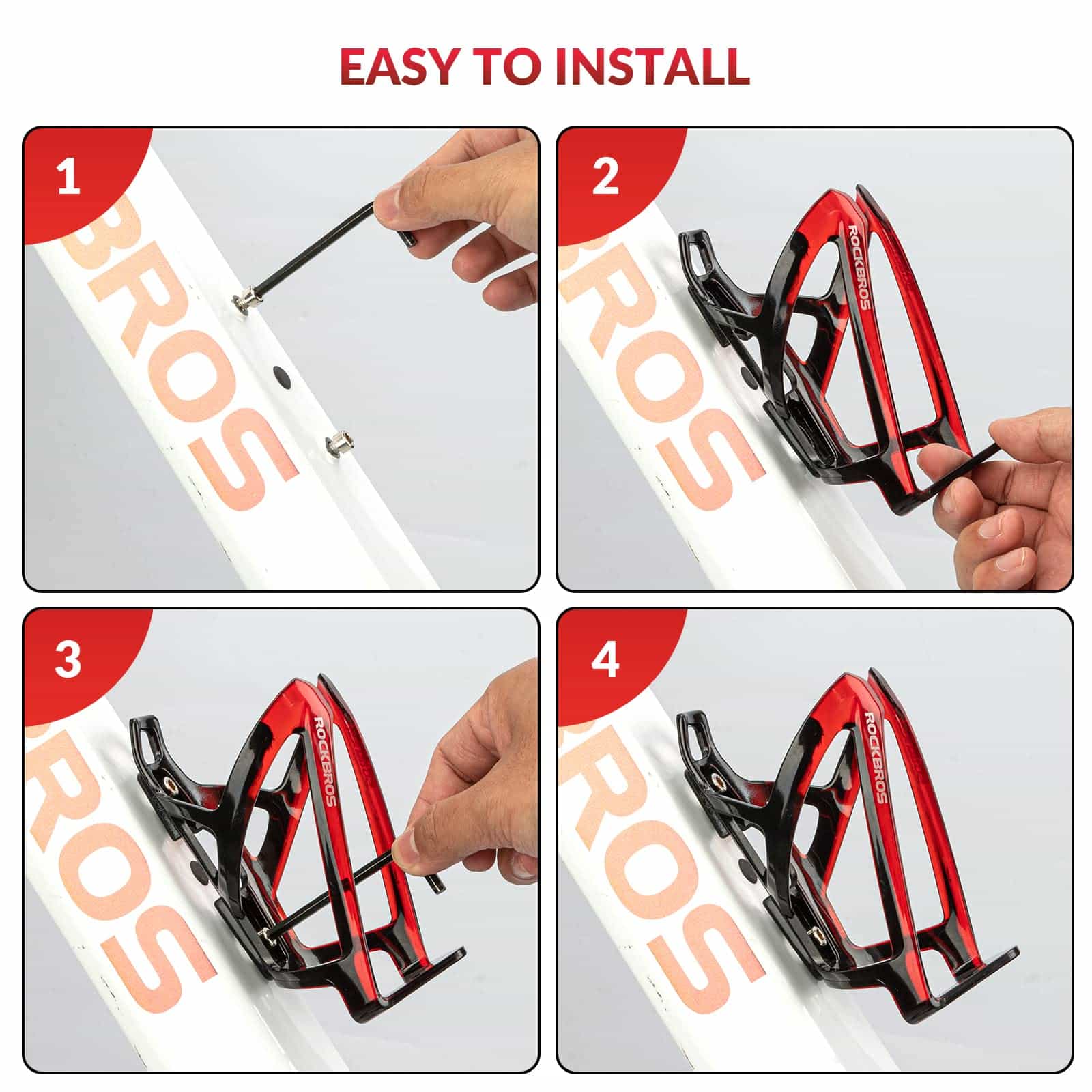 ROCKBROS 35g Leicht PC Fahrrad Flaschenhalter - Image 12