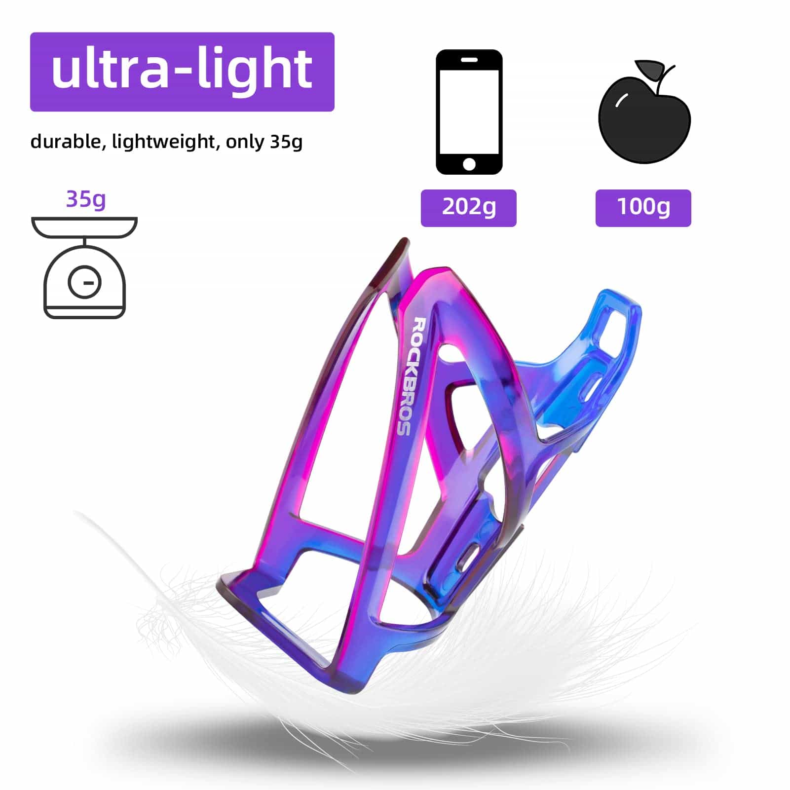 ROCKBROS 35g Leicht PC Fahrrad Flaschenhalter - Image 29