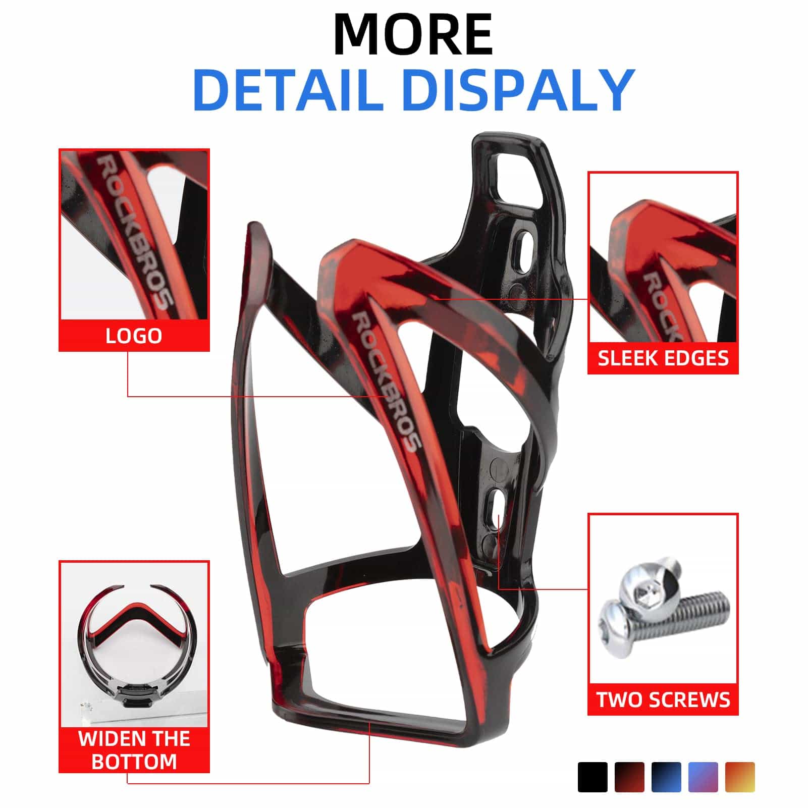 ROCKBROS 35g Leicht PC Fahrrad Flaschenhalter - Image 49