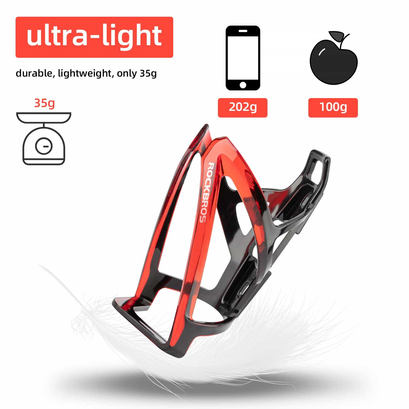 ROCKBROS 35g Leicht PC Fahrrad Flaschenhalter - Image 50