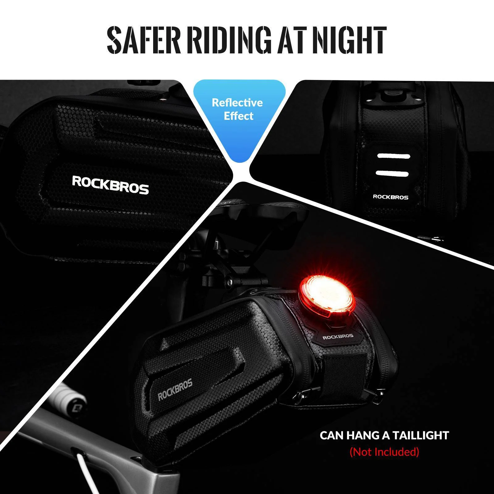 ROCKBROS 3D Hard Shell Fahrrad Satteltasche mit Schnellverschluss 1,8L - Image 5