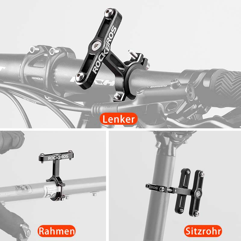 ROCKBROS Alu Universal Flaschenhalter Adapter für Fahrrad und Motorrad - Image 3