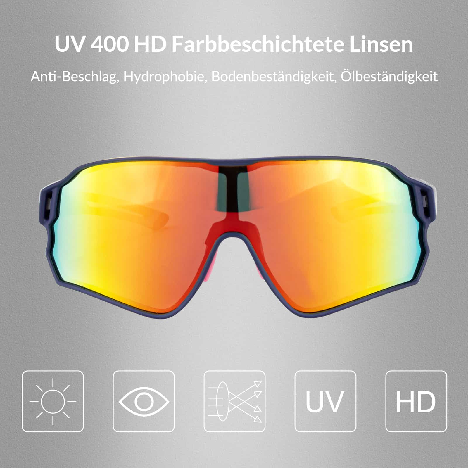 ROCKBROS Fahrradbrille Polarisierte Sportsbrille mit UV-Schutz - Image 10