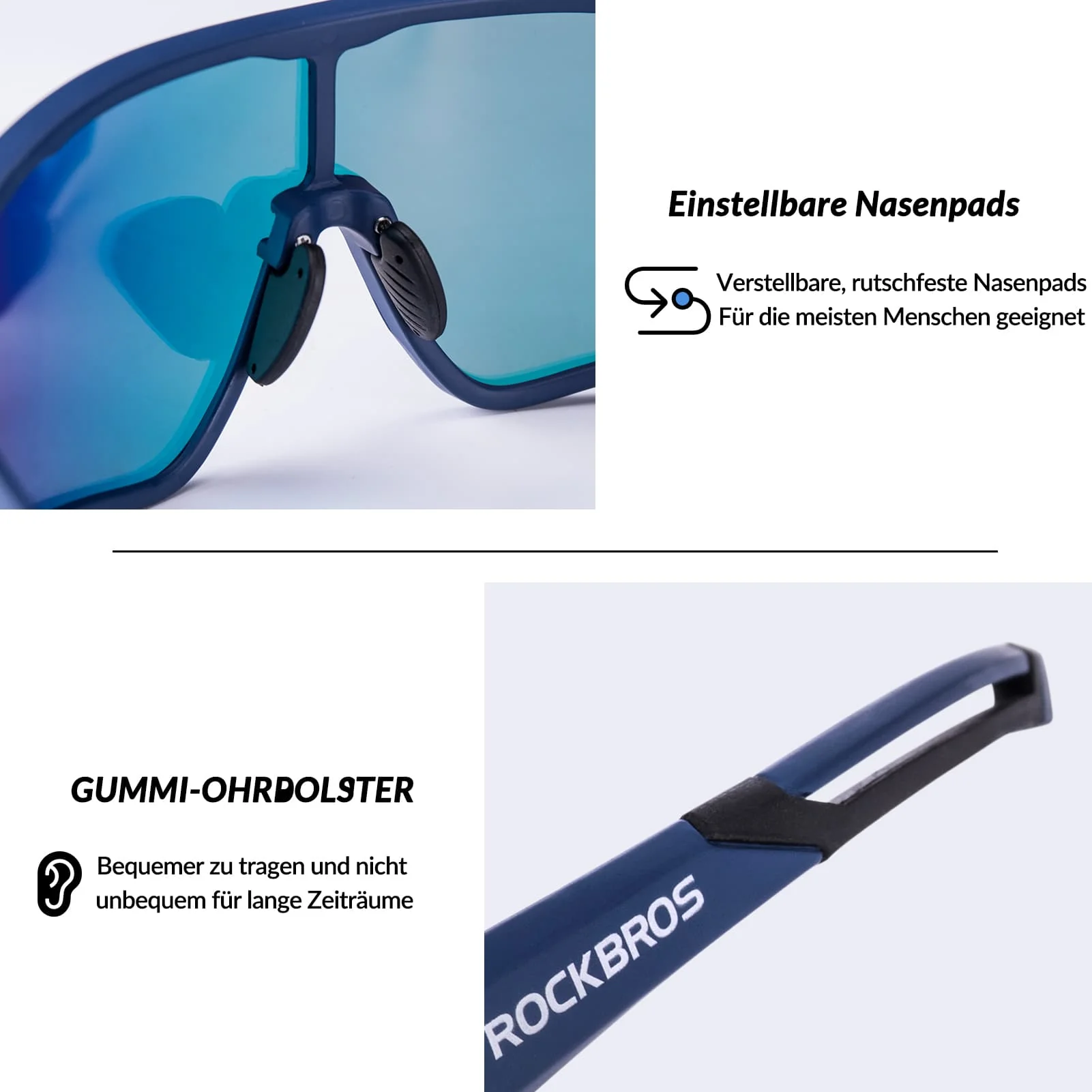 ROCKBROS Fahrradbrille Polarisierte Sportsbrille mit UV-Schutz - Image 7