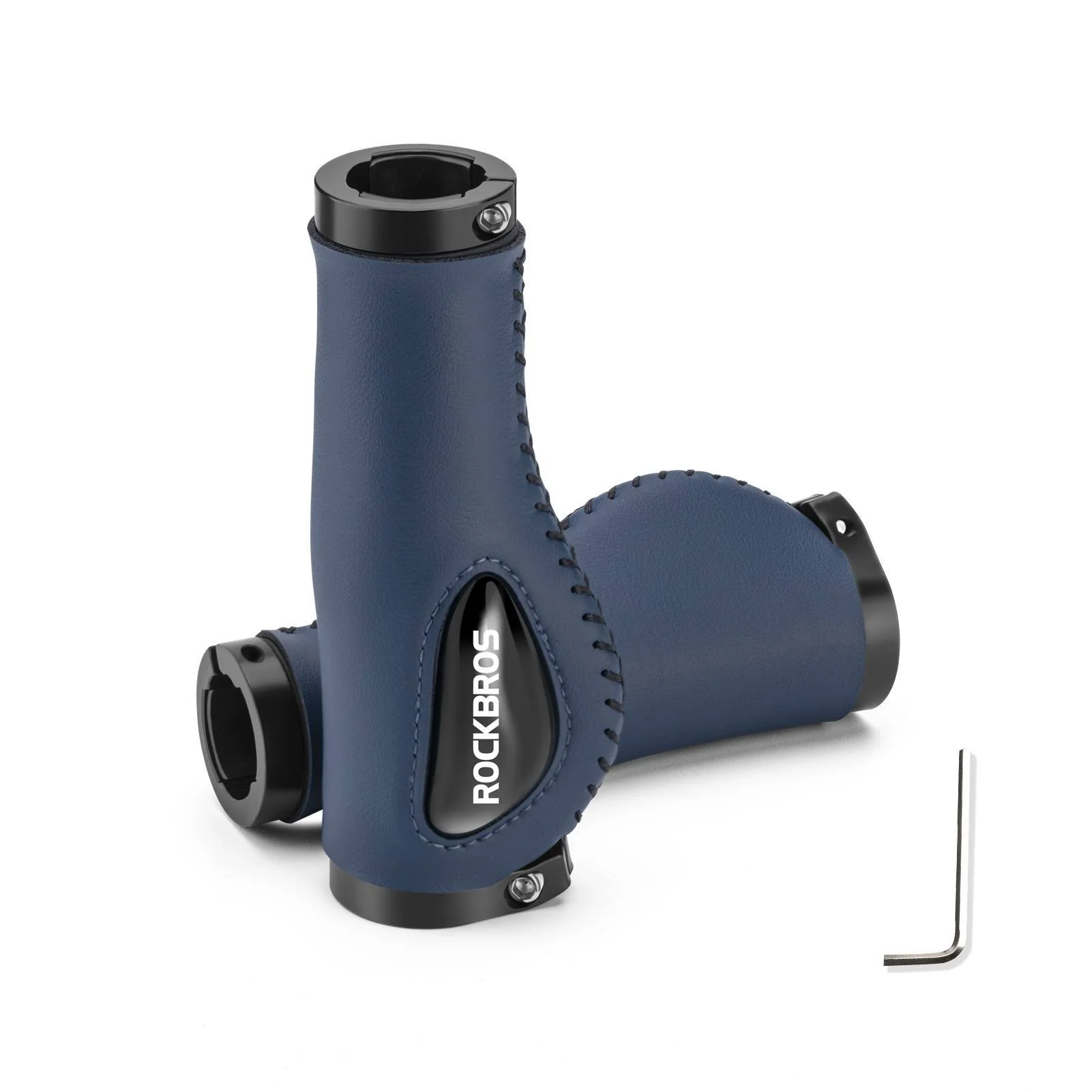 ROCKBROS Fahrradgriffe Ledergriffe für Lenker mit 22,2 mm Durchmesser - Image 3