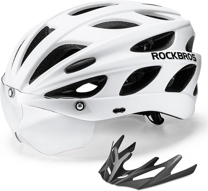 ROCKBROS Fahrradhelm mit integrierter abnehmbarer Magnetbrillen & Visier - Image 30