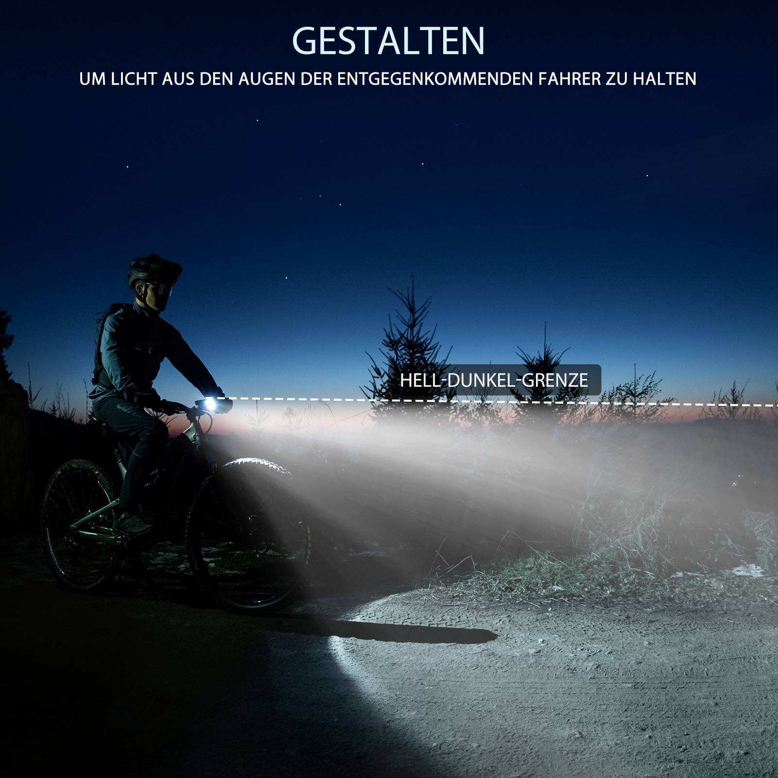 ROCKBROS Fahrradlicht Set USB Aufladbar Fahrrad Frontlicht & Rücklicht - Image 3