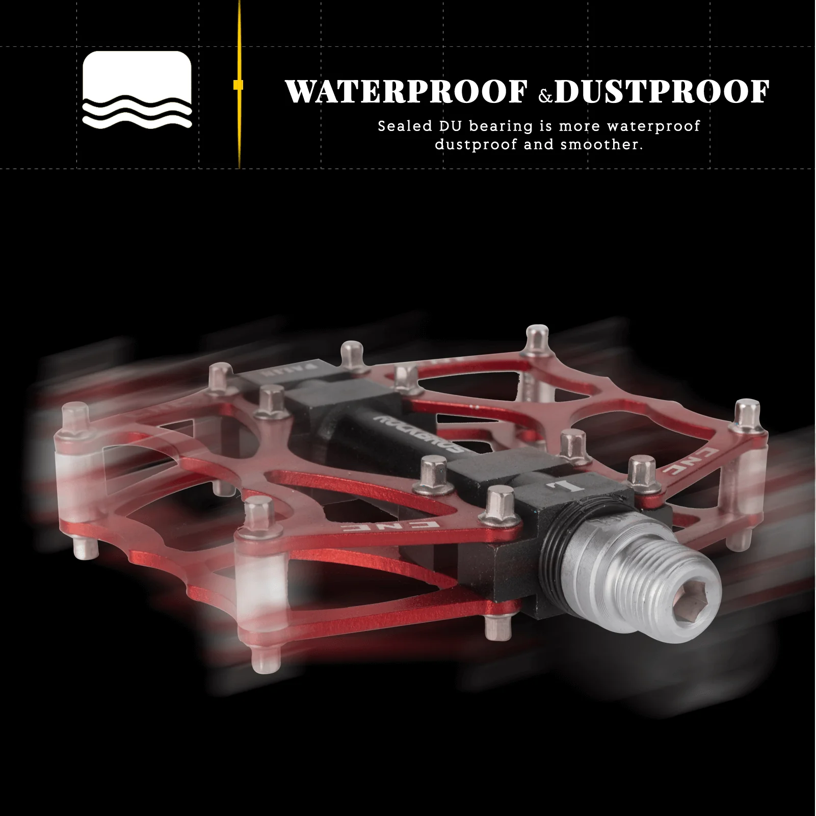 ROCKBROS Fahrradpedale 9/16 Zoll CNC Aluminium mit abgedichteten Lagern - Image 18