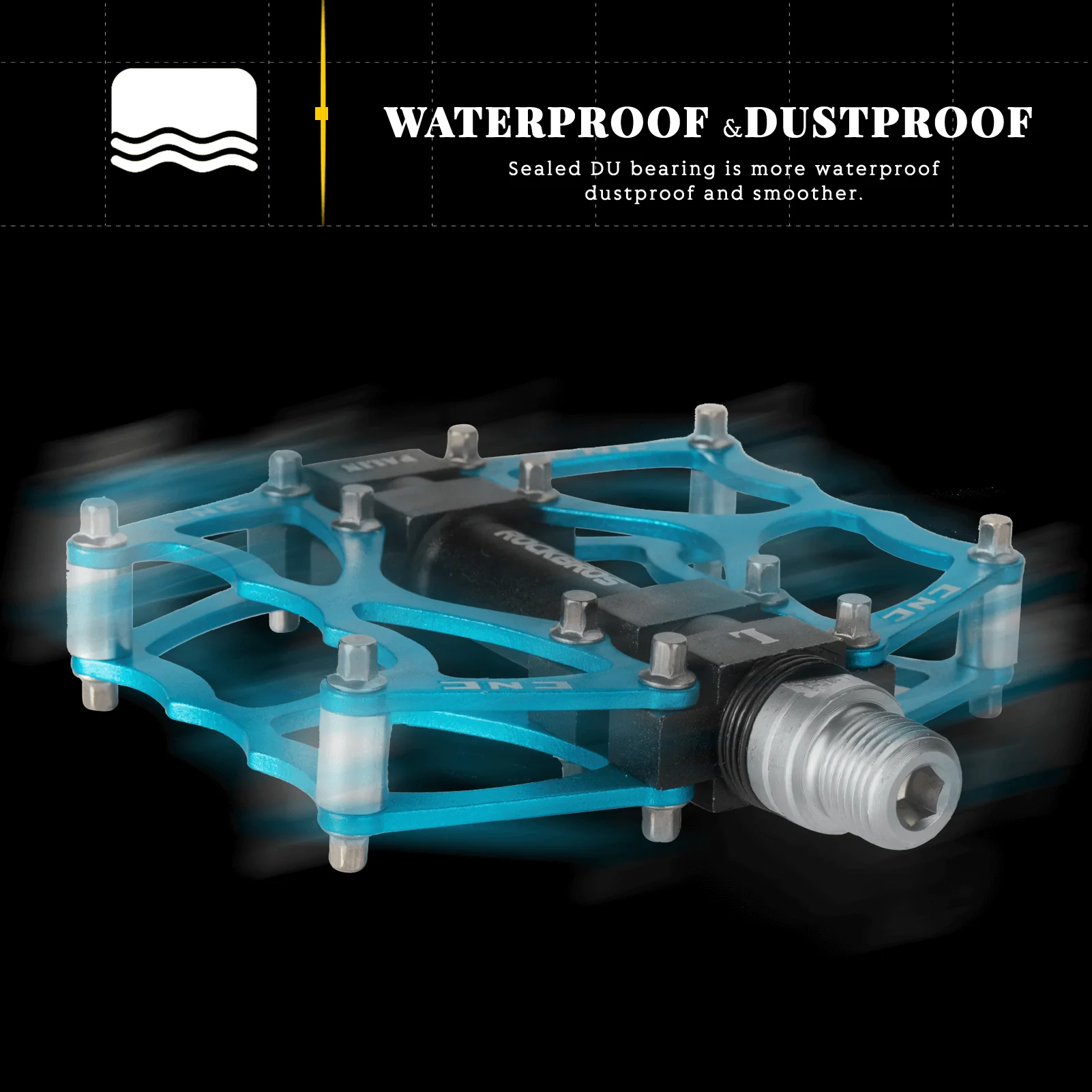 ROCKBROS Fahrradpedale 9/16 Zoll CNC Aluminium mit abgedichteten Lagern - Image 19