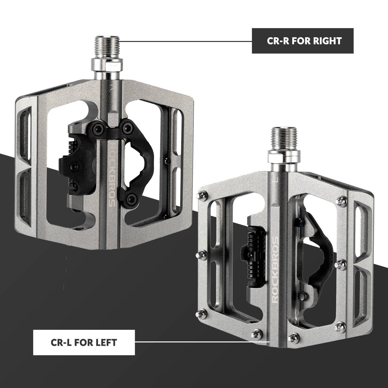 ROCKBROS Fahrradpedale Alu 2 in 1 SPD Pedale für MTB Rennrad Stadtrad - Image 22