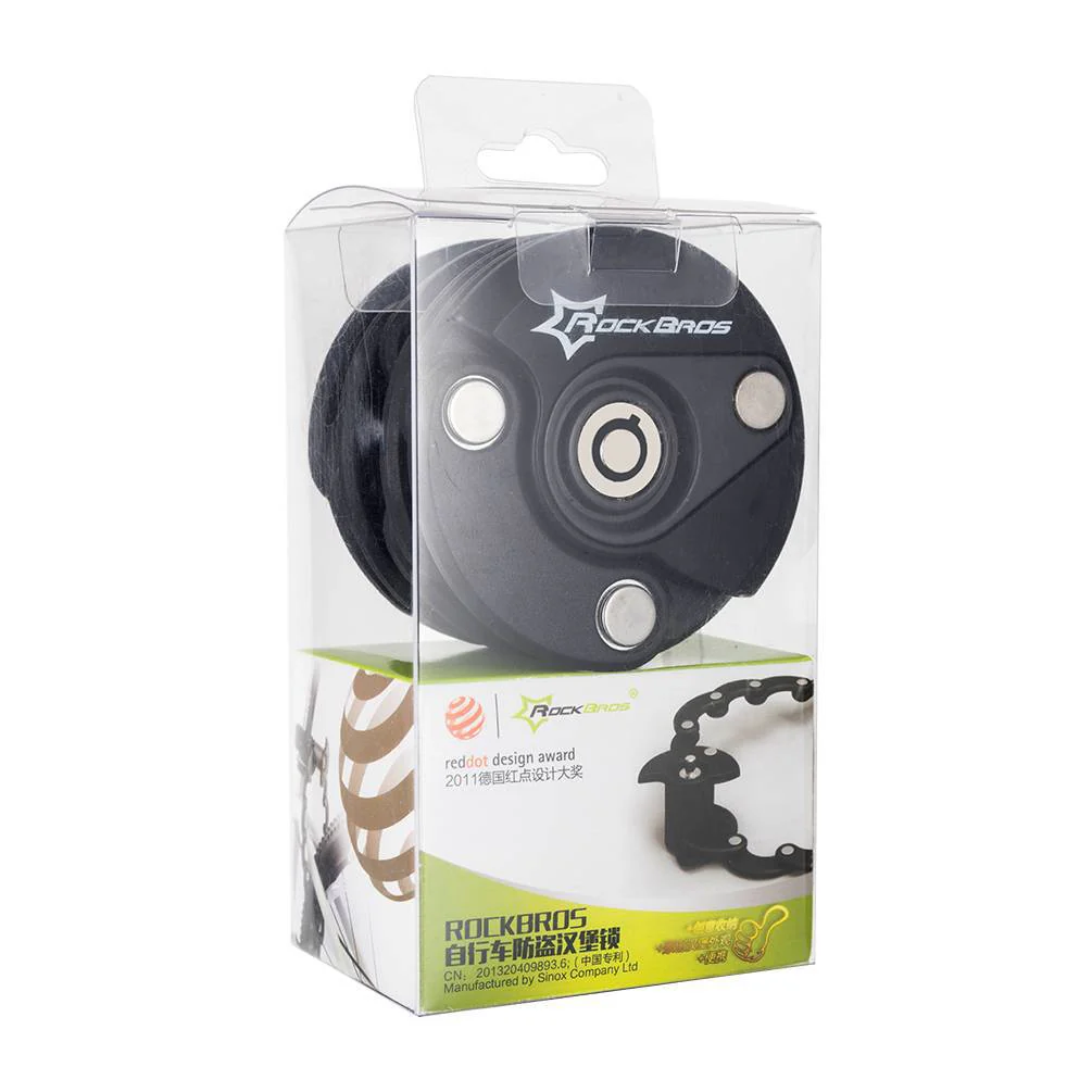 ROCKBROS Fahrradschloss Faltschloss 70 cm Lang Schwarz - Image 10