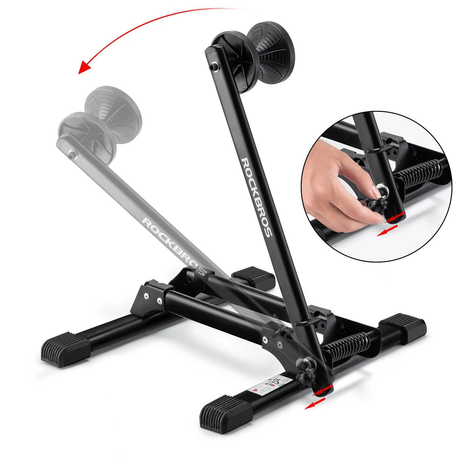 ROCKBROS Fahrradständer Faltbar aus Aluminium Einseitiger Fahrradständer - Image 5