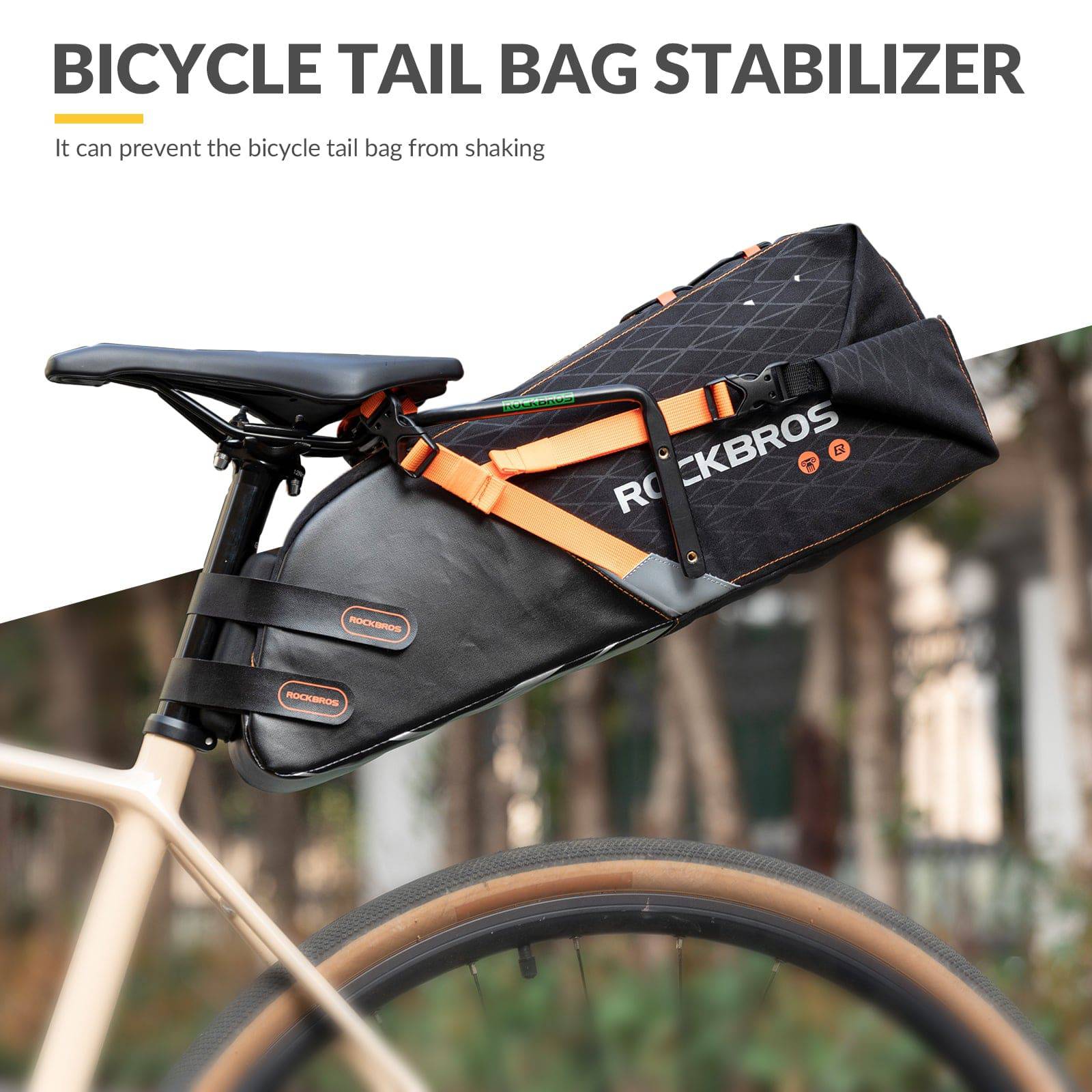 ROCKBROS Flaschenhalter & Stabilisator Stütze für Fahrrad Satteltasche - Image 6