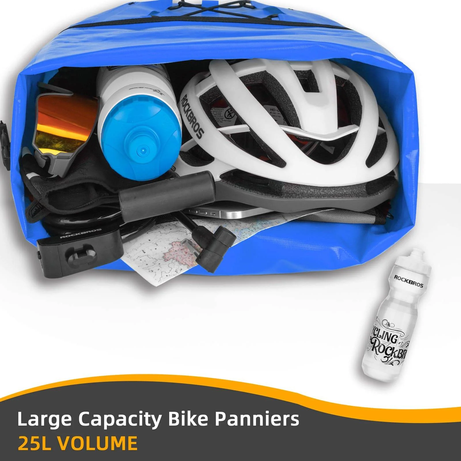 ROCKBROS Gepäckträgertasche 25L-32L 100 % wasserdicht mit Tragegriff - Image 44