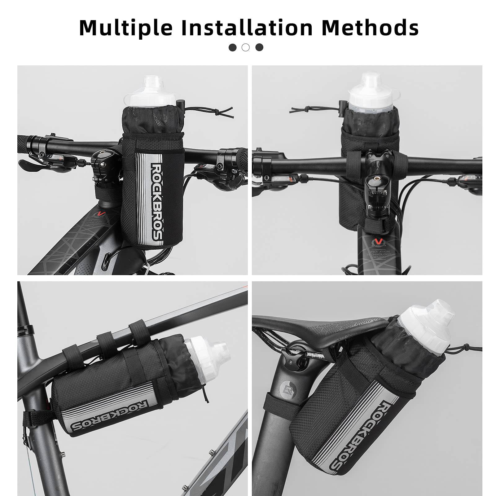 ROCKBROS Isolierte Fahrrad  Lenkertasche mit Wasserflaschenhalter und Handytasche - Image 6