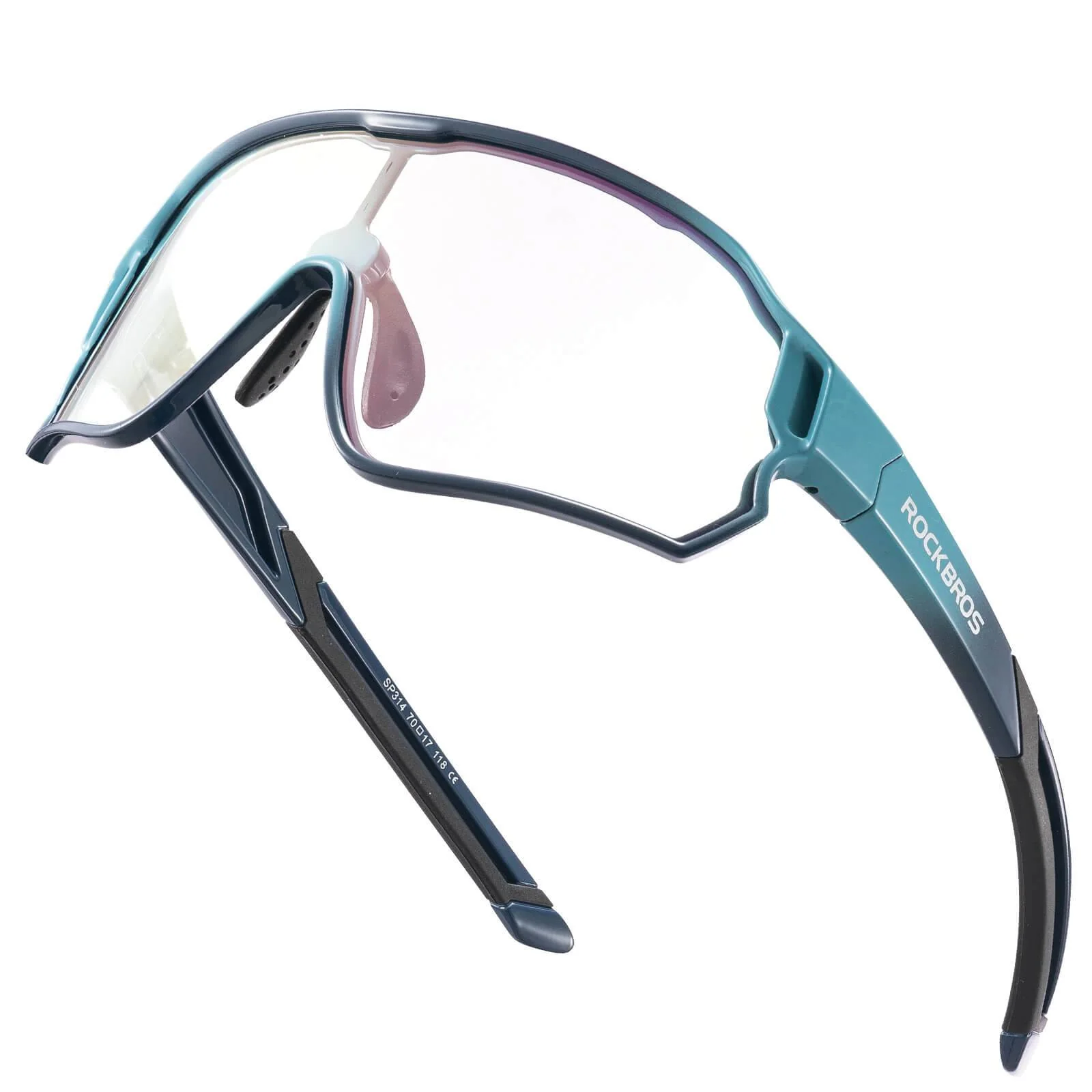 ROCKBROS Kinder Fahrradbrille UV400-Schutz Selbsttönend Sonnenbrille - Image 6