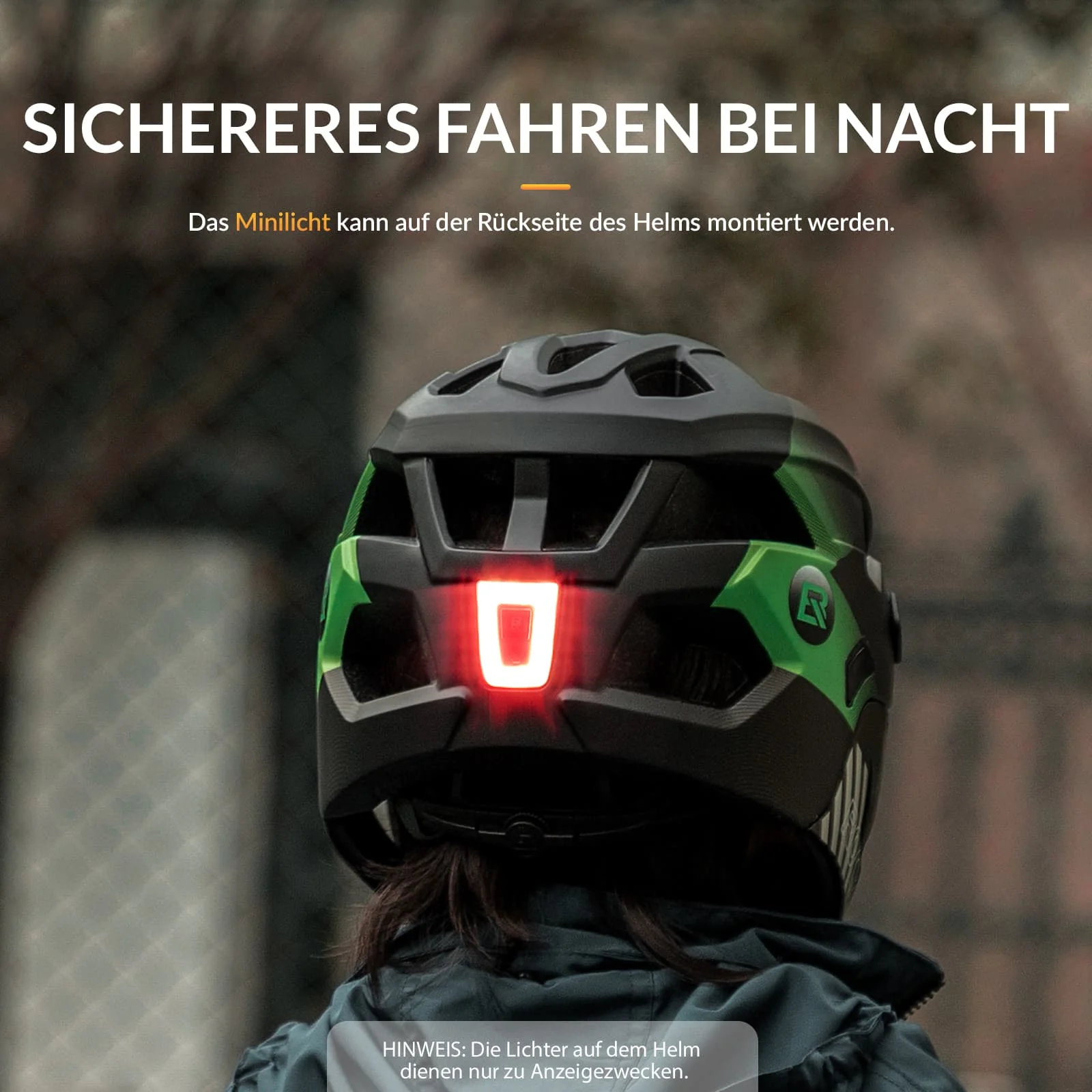 ROCKBROS Kinderhelm BMX MTB Downhill Helm mit Abnehmbarem Kinnschutz und Krempe - Image 6