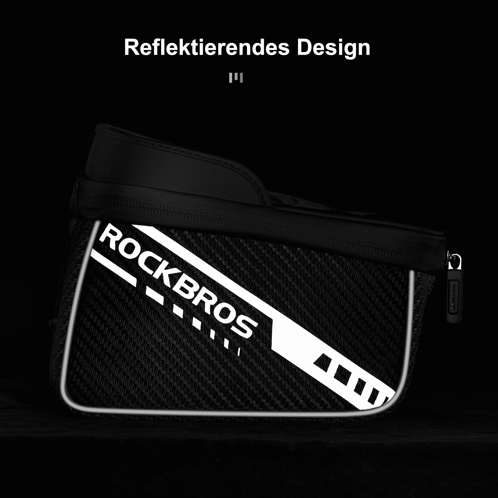 ROCKBROS  Oberrohrtasche mit TPU-Touchscreen Seitentaschen-Design 1L - Image 5