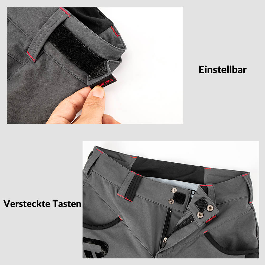 ROCKBROS Radhose Herren Kurz atmungsaktiv Anti-Stoß Fahrradhose - Image 3