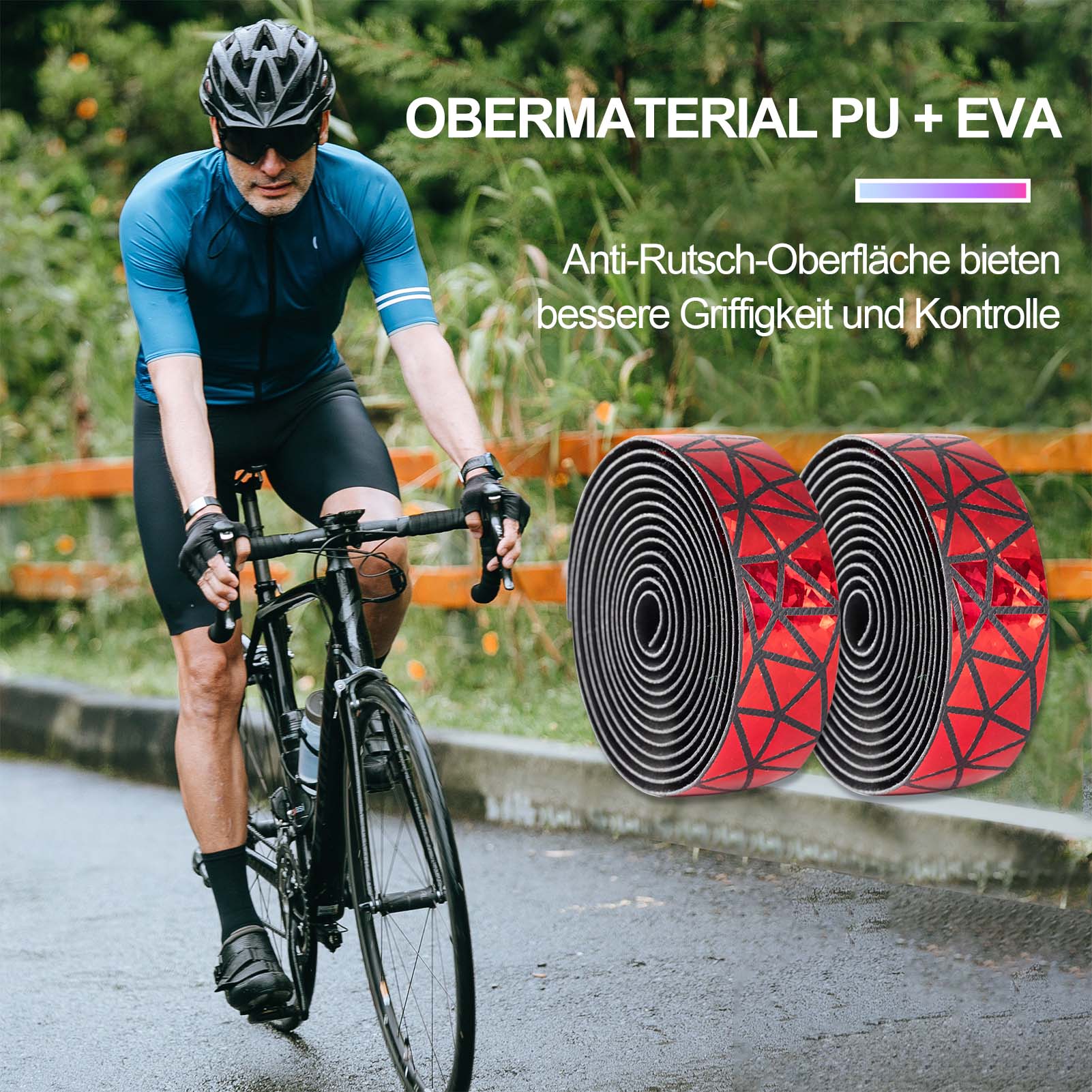 ROCKBROS rutschfest Fahrrad Lenkerband für MTB Rennrad 2 Rollen - Image 15