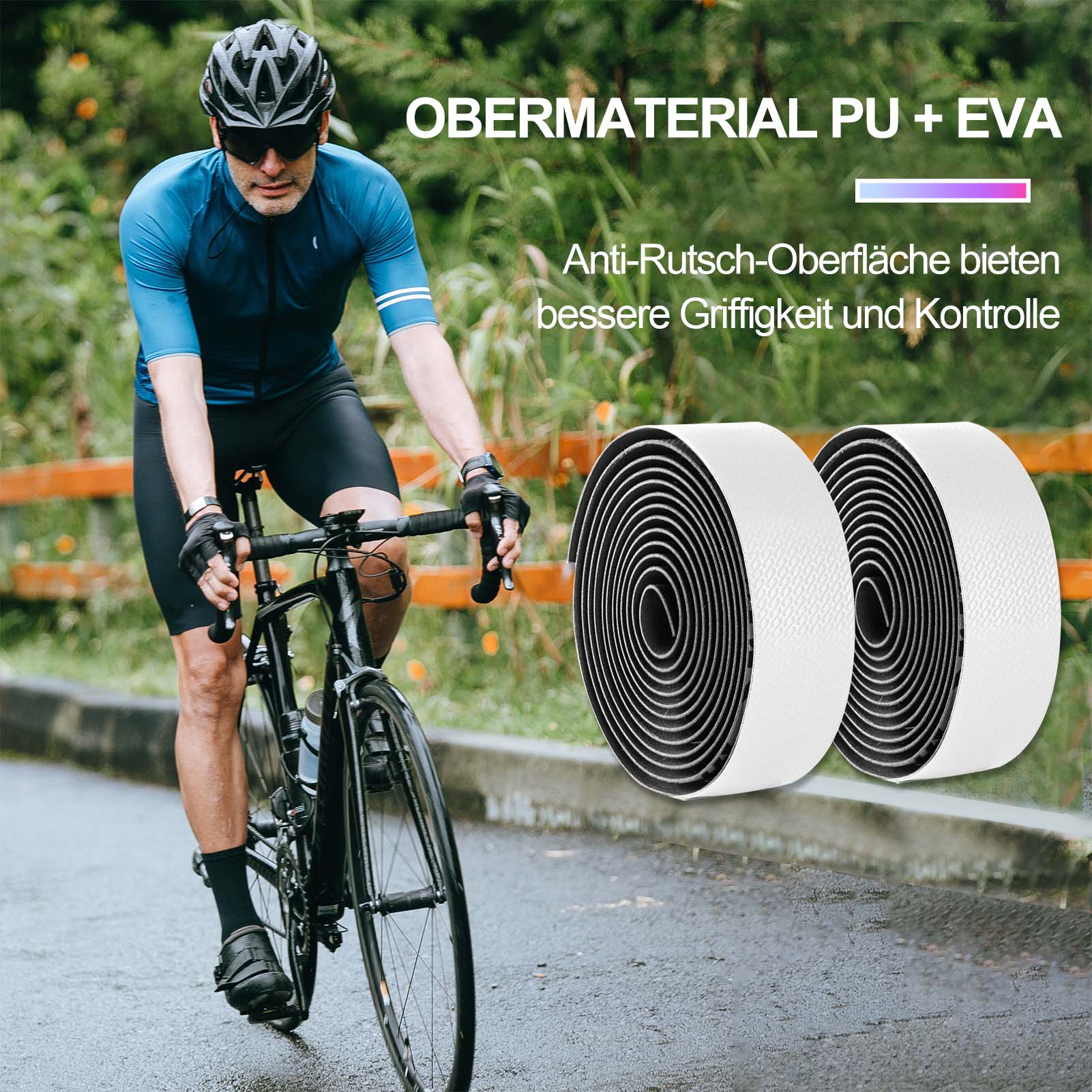 ROCKBROS rutschfest Fahrrad Lenkerband für MTB Rennrad 2 Rollen - Image 20