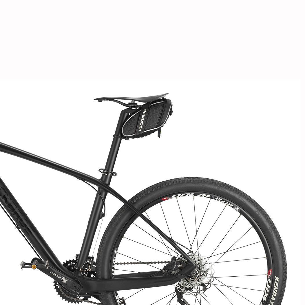 ROCKBROS Satteltaschen Fahrradsitz Taschen mit Rücklichthalter 1L - Image 9