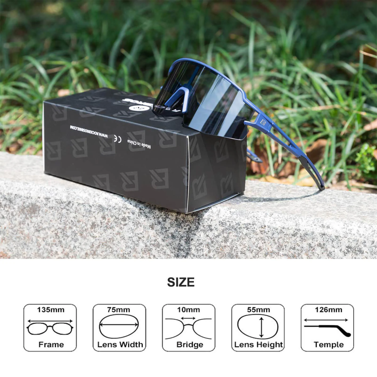 ROCKBROS Sonnenbrille für Männer & Frauen UV-Schutz Fahrradbrille - Image 12