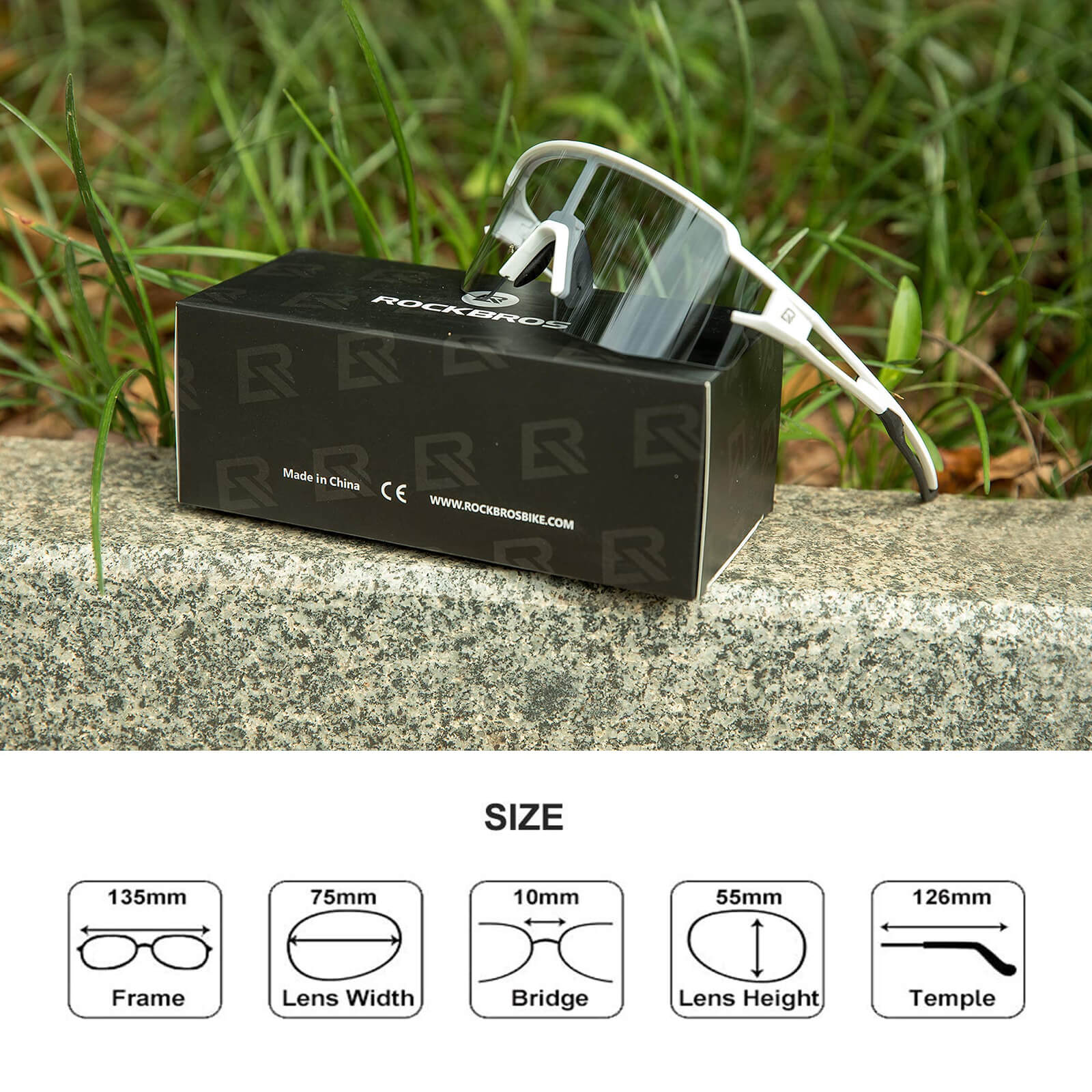 ROCKBROS Sonnenbrille für Männer & Frauen UV-Schutz Fahrradbrille - Image 19