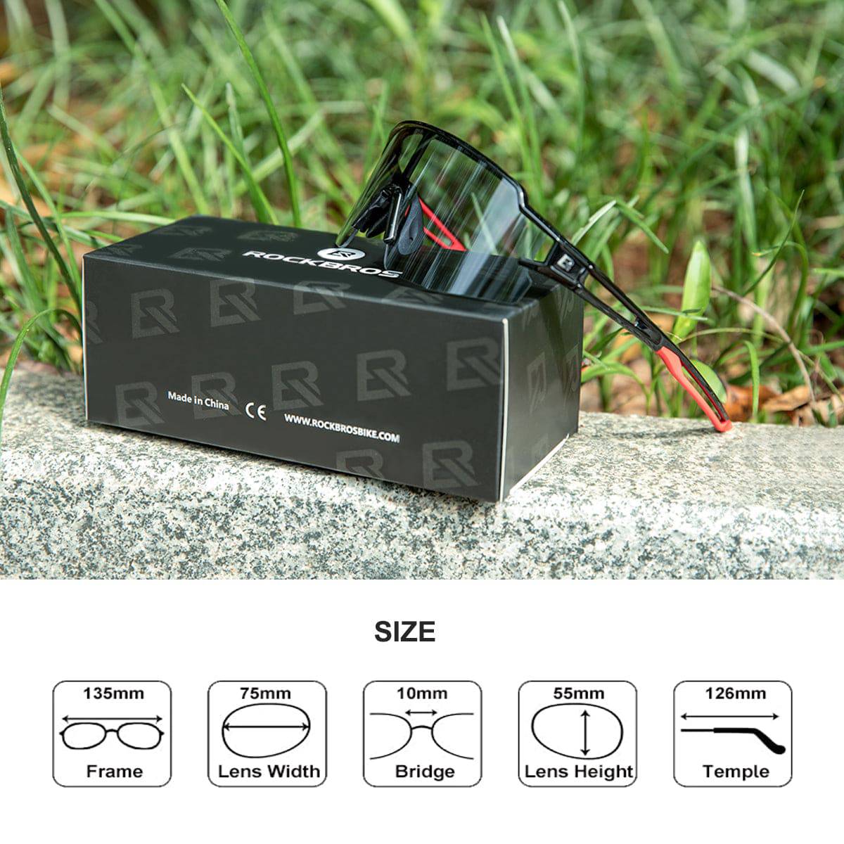 ROCKBROS Sonnenbrille für Männer & Frauen UV-Schutz Fahrradbrille - Image 26