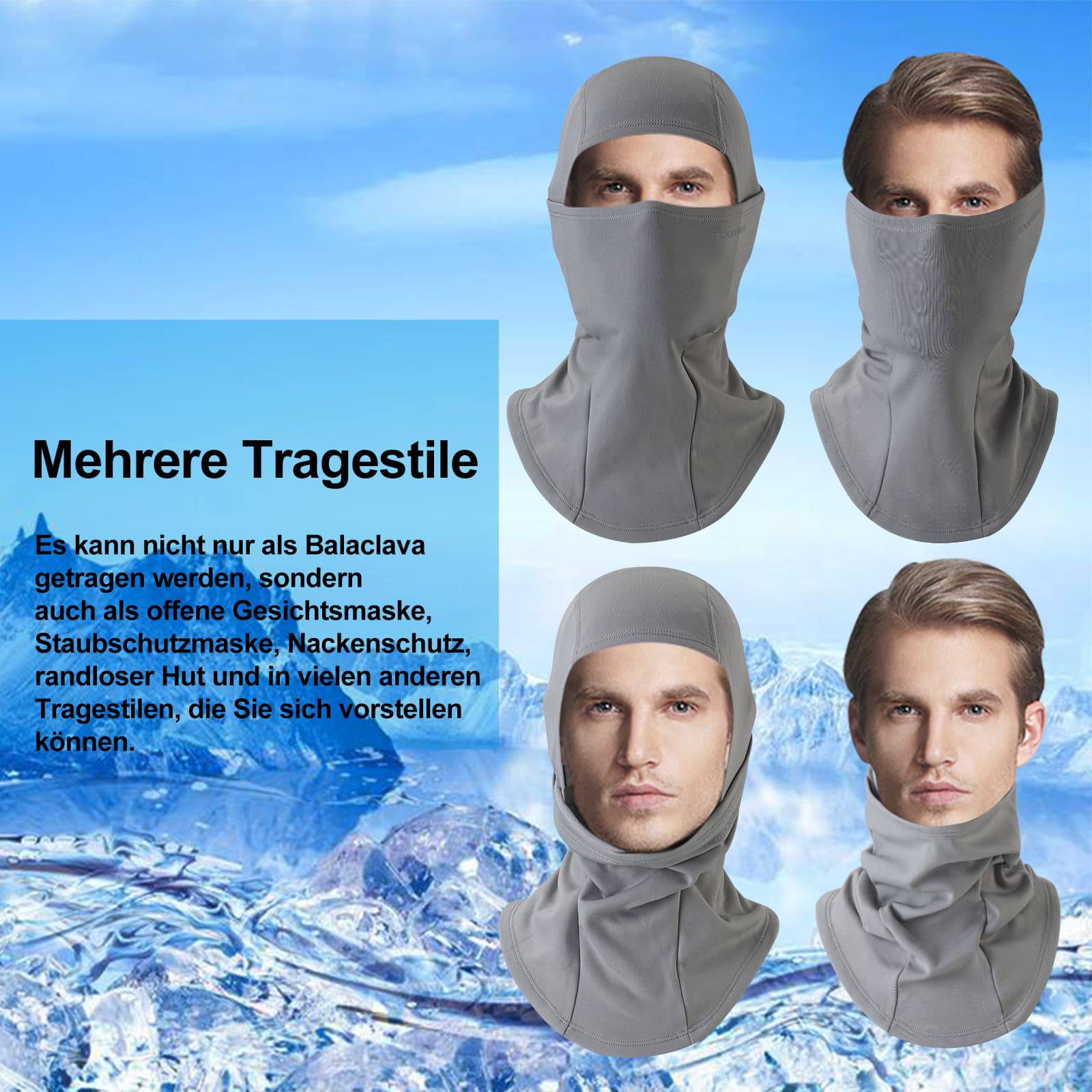 ROCKBROS Sturmhaube Herbst Winter Balaclava für Outdoorsports Unisex - Image 14