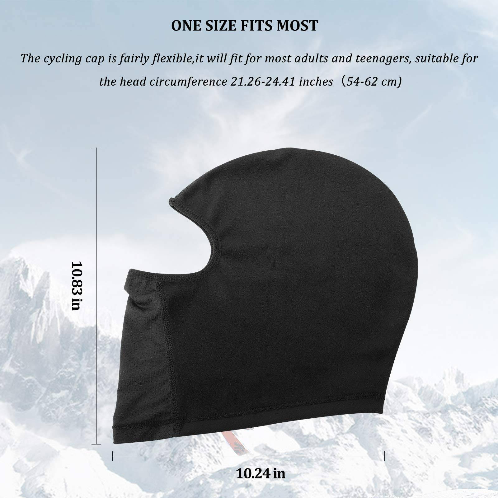 ROCKBROS Sturmhaube Warm Fahrrad Gesichtsmaske Balaclava 54-62CM Unisex - Image 5