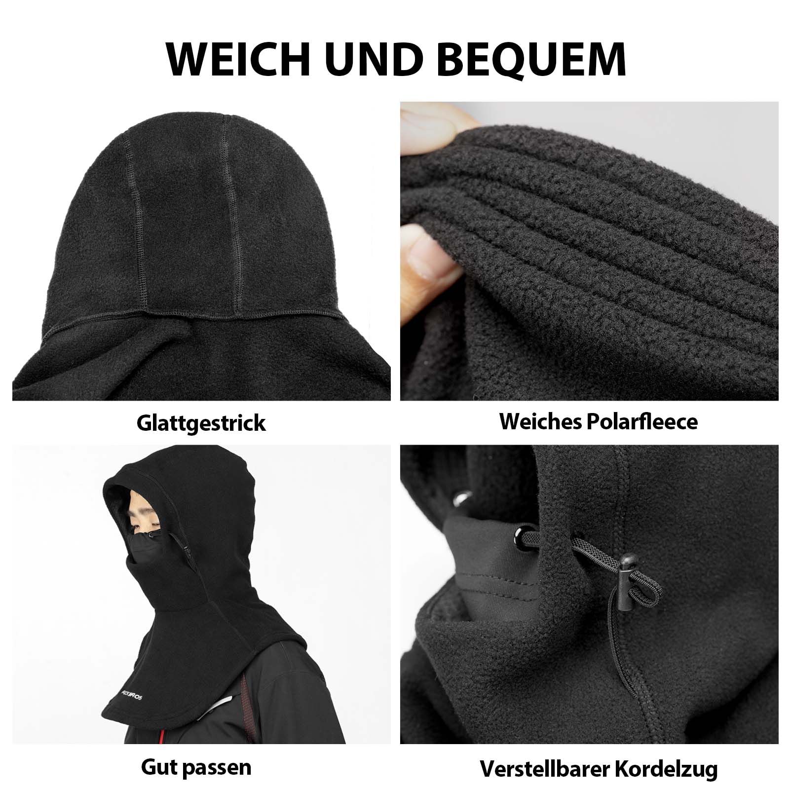 ROCKBROS Sturmhaube Winter Balaclava wärmer für Outdoor-Sportarten - Image 4