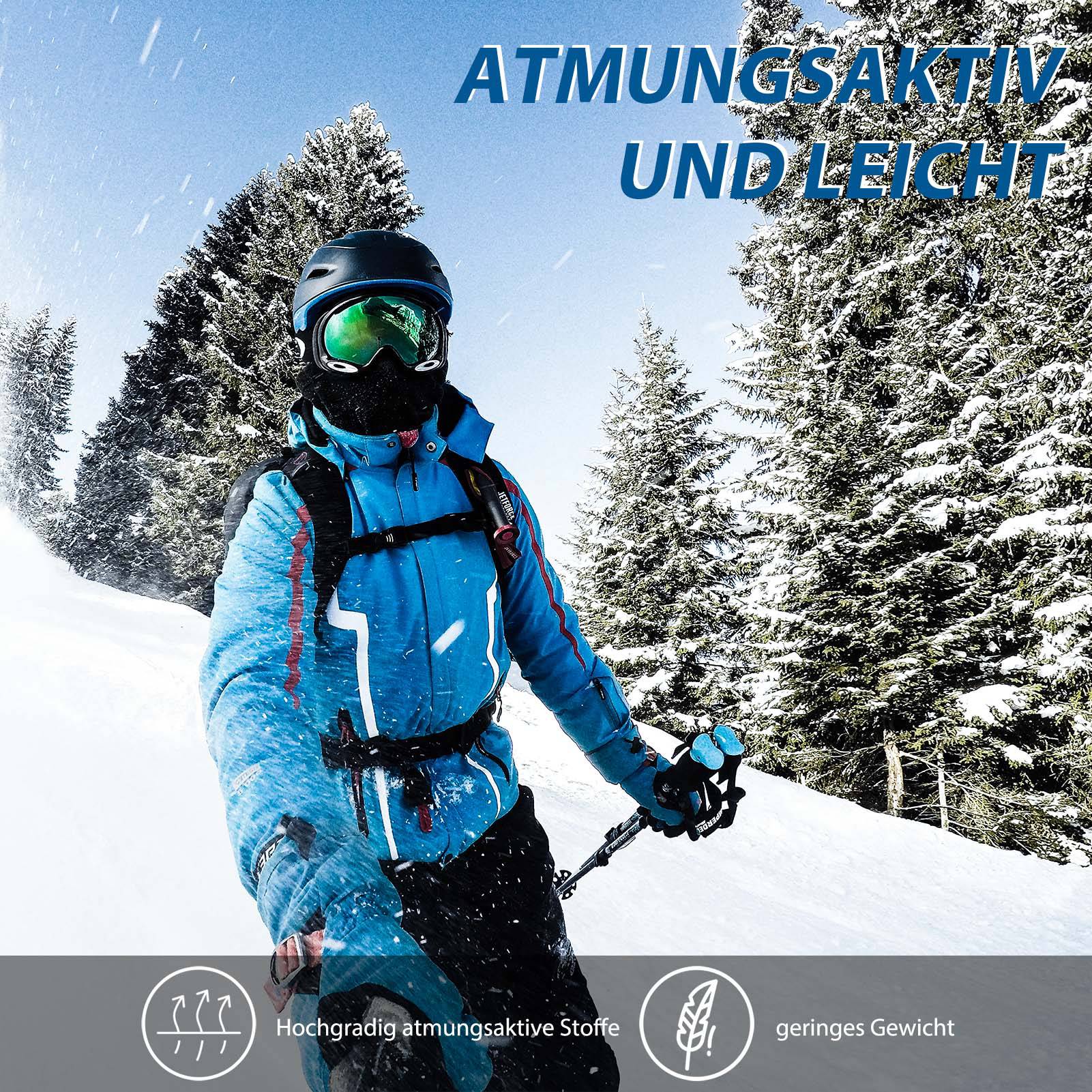 ROCKBROS Sturmhaube Winter Balaclava wärmer für Outdoor-Sportarten - Image 6