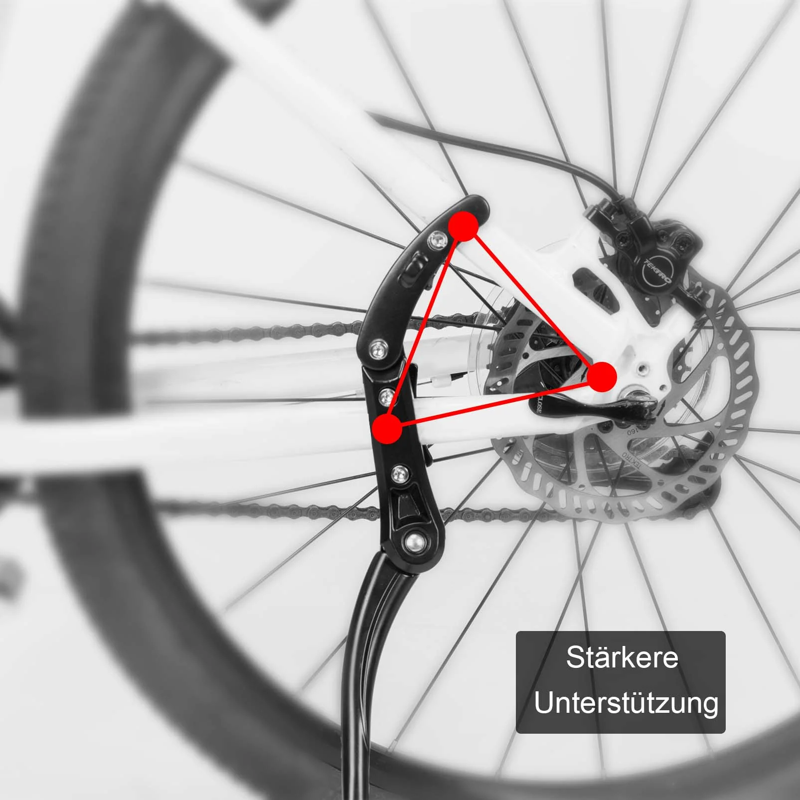 ROCKBROS Verstellbar Fahrradständer Seitenständer für 24-29 Zoll MTB - Image 4