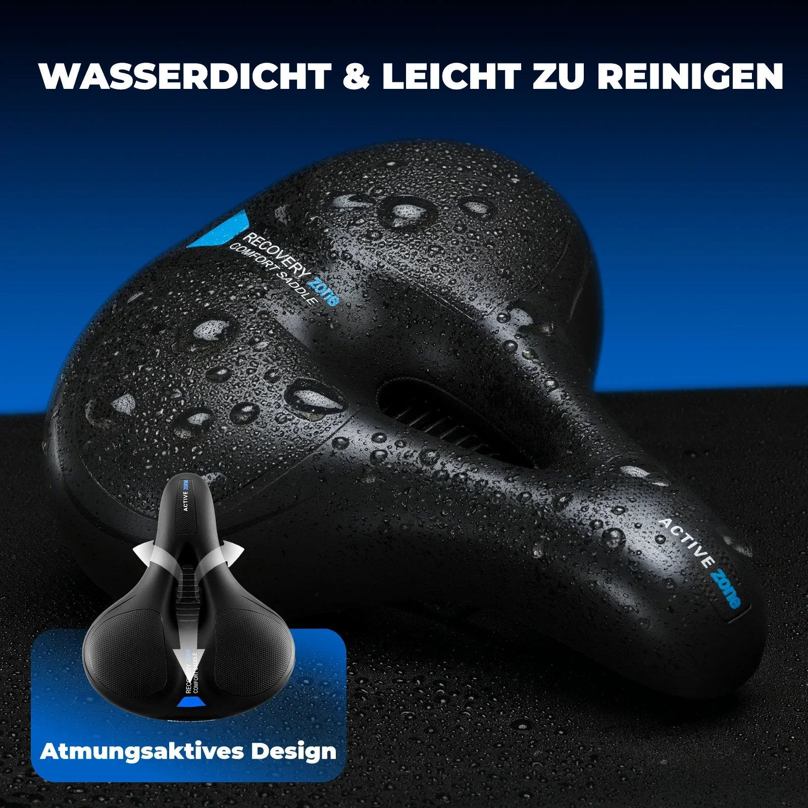 ROCKBROS wasserdicht Fahrradsattel für MTB & Rennrad aus Memory Foam - Image 27