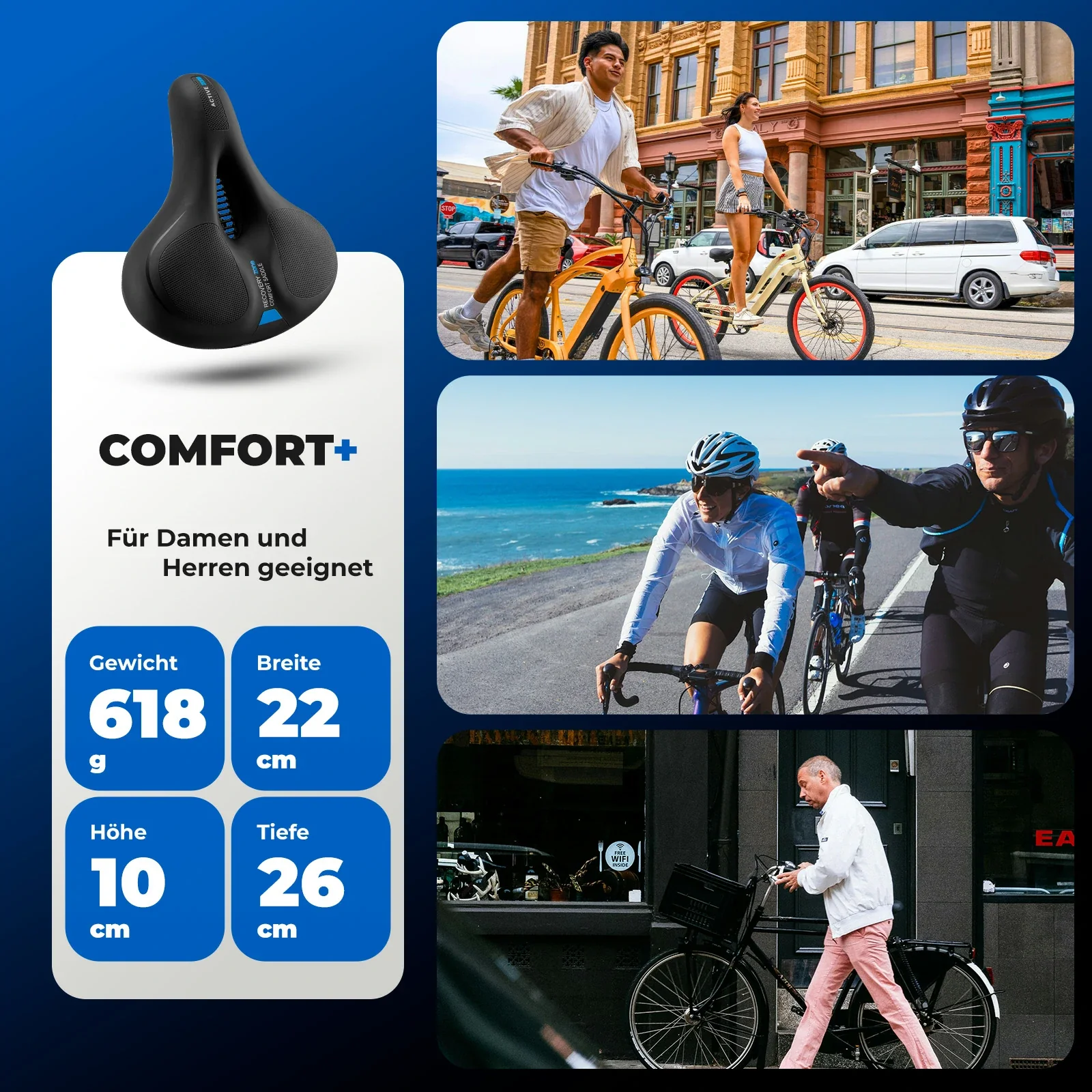 ROCKBROS wasserdicht Fahrradsattel für MTB & Rennrad aus Memory Foam - Image 30