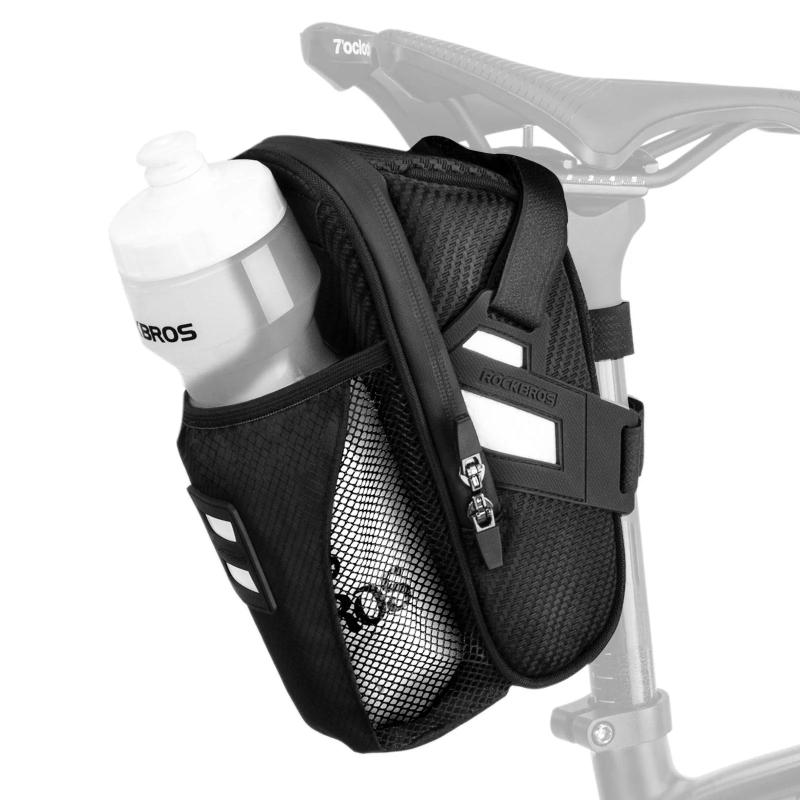 ROCKBROS wasserdichte Satteltasche mit Flaschenhalter für MTB Rennrad - Image 12