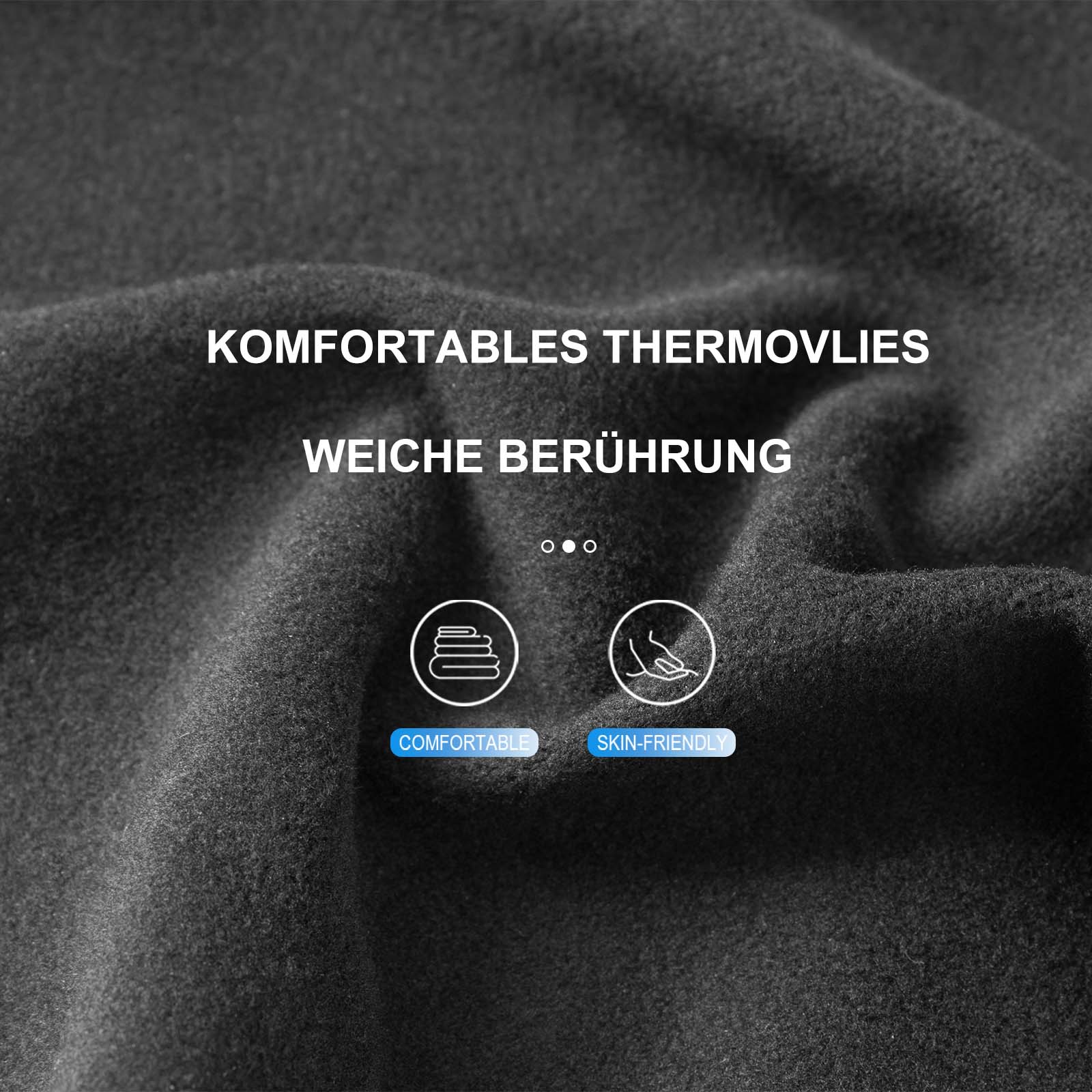 ROCKBROS Winter Sturmhaube Balaclava Warm Sturmmaske Unisex Schwarz - Image 4